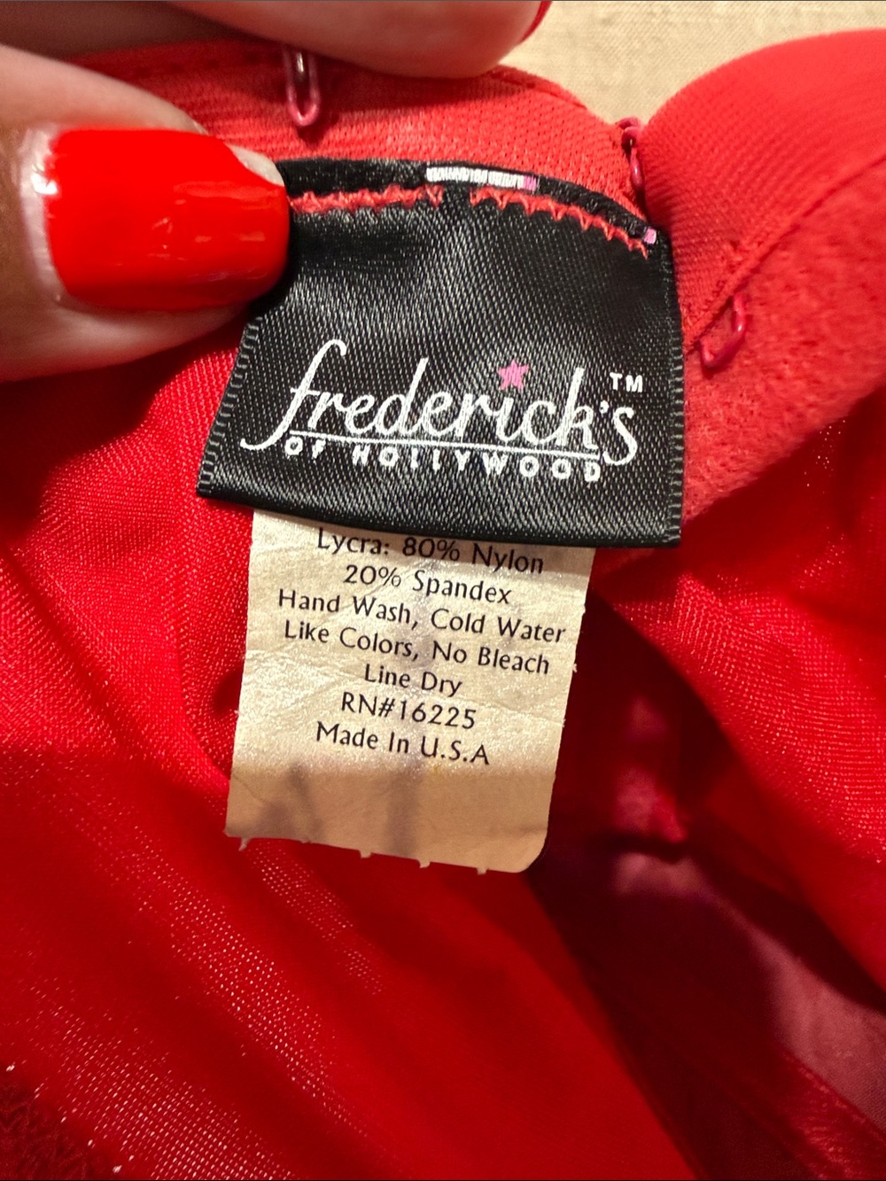 Frederick's of Hollywood Red Bustier with Gold and Silver Hearts - Picture 16 of 17